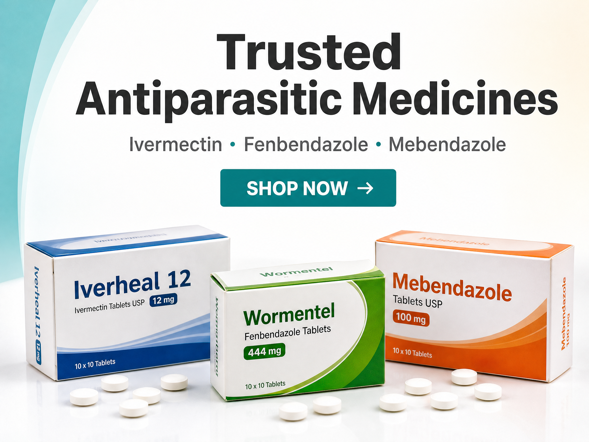 Trusted Antiparasitic Medicines β Ivermectin, Fenbendazole, Mebendazole