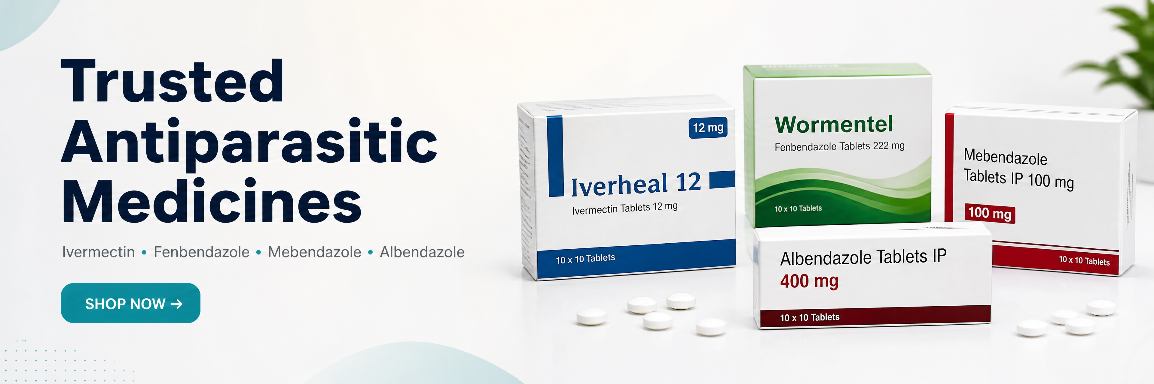 Trusted Antiparasitic Medicines β Ivermectin, Fenbendazole, Mebendazole