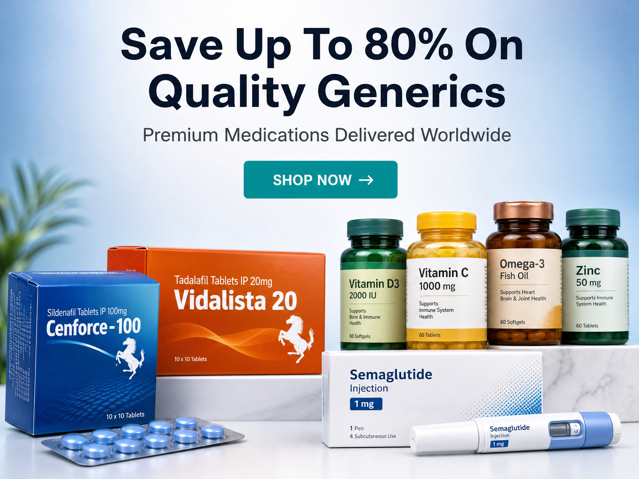 Save Up To 80% on Quality Generic Medications Online