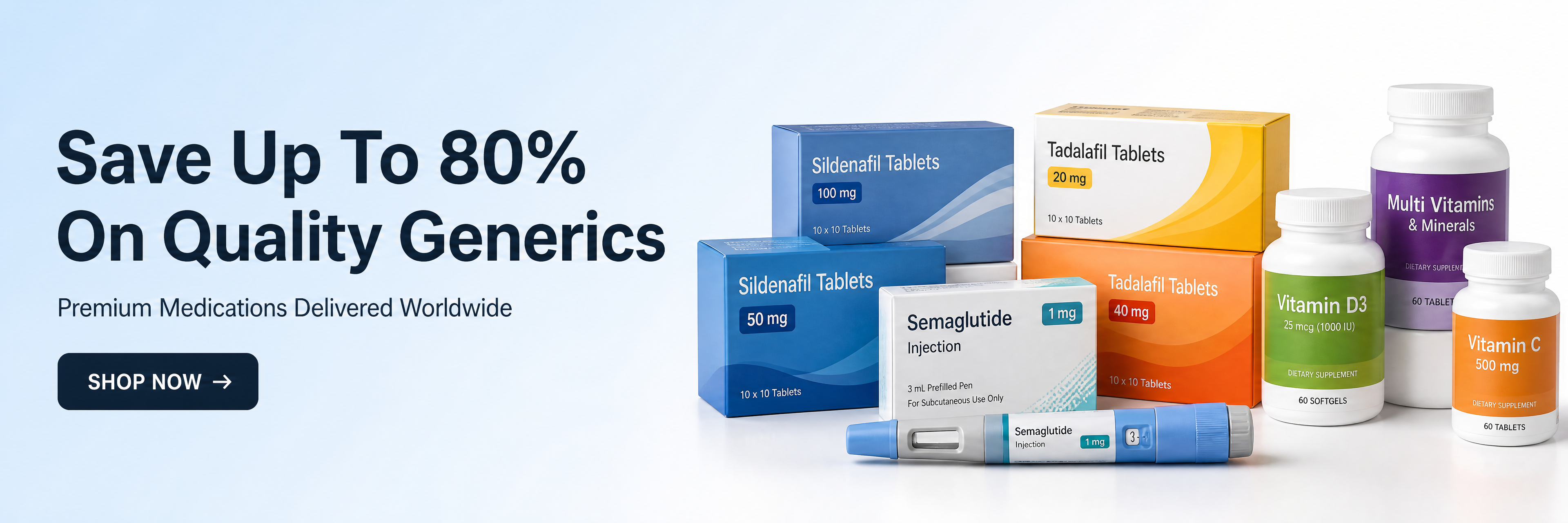Save Up To 80% on Quality Generic Medications Online